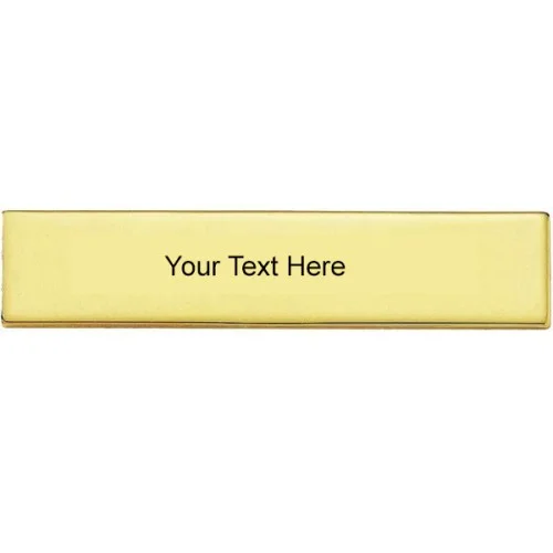 Professional Gold Finish Metal Identification Badge